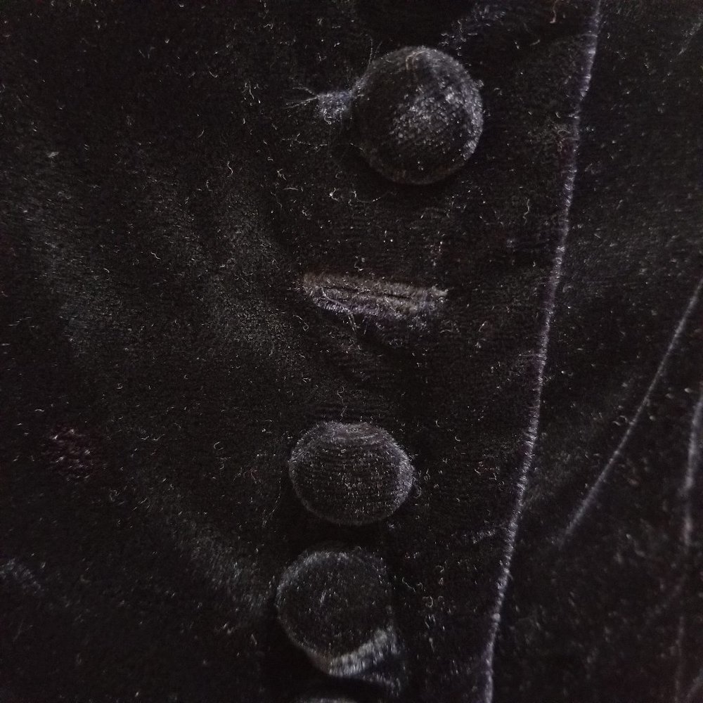 Fire Los Angeles vest Medium velvet button VINTAGE - Picture 8 of 15